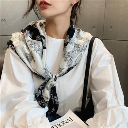 真丝丝巾 韩版领巾 生产批发 和林服饰