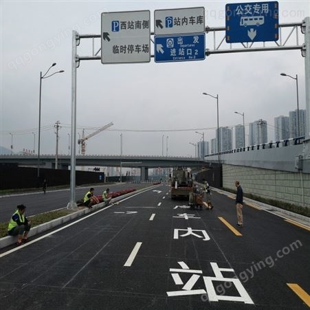 朝中建筑 重庆市政道路划线 市政道路划线厂家