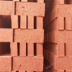 标准红砖用于建设房屋 工地人行道铺设 陶土烧制 结实耐用