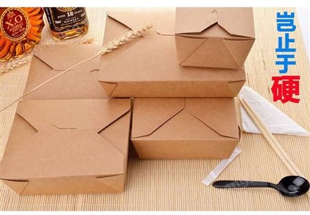 炸鸡打包盒 韩式炸鸡纸餐盒 寿司一次性沙拉长方形纸盒 小吃炒饭外卖盒