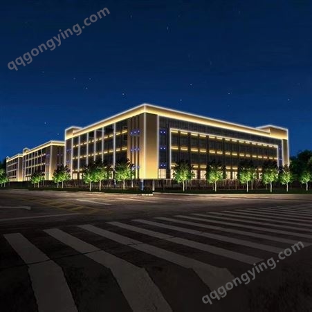 地产LED楼体亮化 夜景灯光设计公司 城市街道照明施工