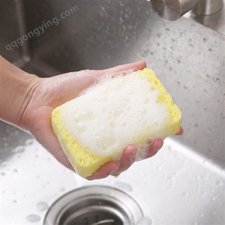 一件代发厨房洗碗清洁木浆棉加厚洗碗巾海绵百洁布洗碗巾吸水抹布