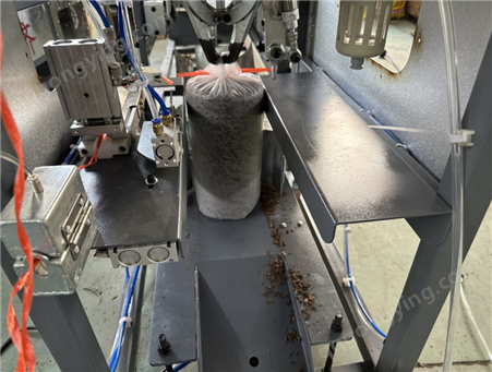平菇 茯苓装袋扎绳机 简单易操作 双嘉机械设备厂家