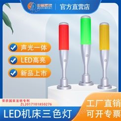 LED机床三色灯警示灯CNC数控机床用信号灯可折叠声光报警灯