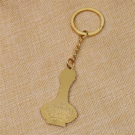 商务礼品金属钥匙扣 珐琅滴胶卡通烤漆钥匙圈配件