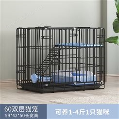 室内宠物笼具 猫笼子生产 带置物架有底猫笼 规格齐全 可定制