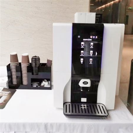 浙江省地区咖啡机厂家生产桌面台式扫码咖啡机商用全自动咖啡机意式咖啡机