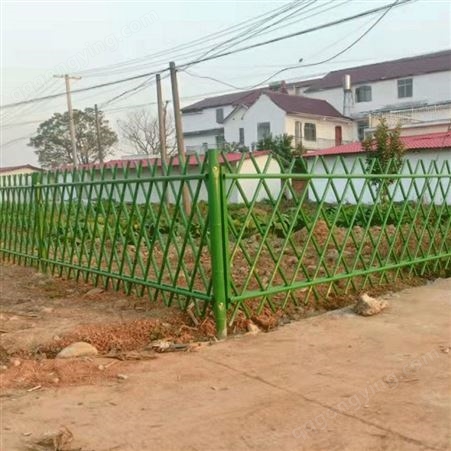 不锈钢仿竹篱笆护栏栅菜园花园仿真栅栏美丽乡村院子菜地挡土围栏