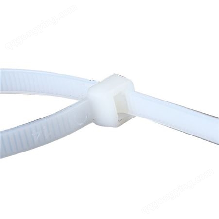 自锁式尼龙扎带4*200mm 塑料固定器扎线带 电线捆扎线束带卡扣白色