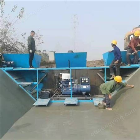 水渠成型机 梯形滑模机 移动混泥土机械自走式液压水沟机