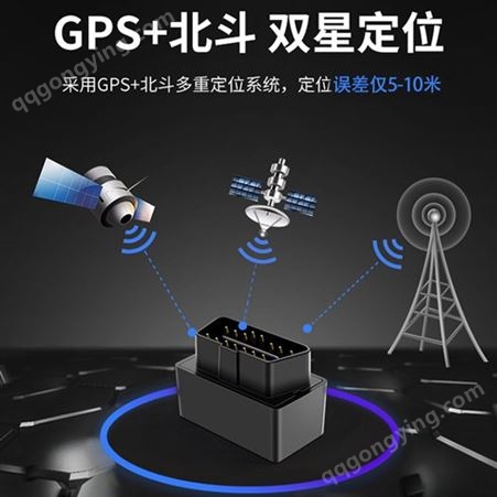 迷你OBD4G全网通车载北斗GPS定位终端免安装大小车通用