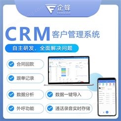 企蜂CRM系统-客户关系管理-销售进程把控-外呼CRM