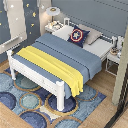 单层床1.2米宽上下铺高低床铁床双层床员工学生宿舍床寝室