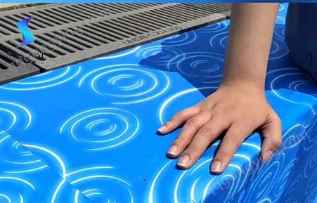 漂流河柔性pvc防水材料 免贴瓷砖免做防水 融科新型泳池胶膜