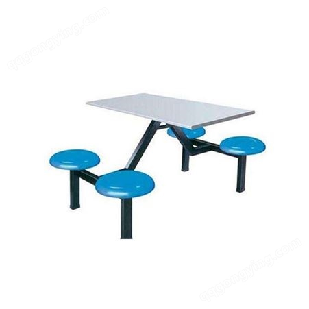 学校学生食堂餐桌椅不锈钢员工地连体快餐桌椅组合4人8人饭堂餐桌