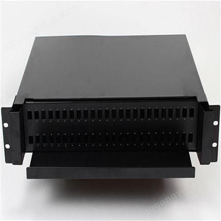 源厂直供KJ-19英寸抽拉式光纤终端盒 12芯1U光缆配线盒