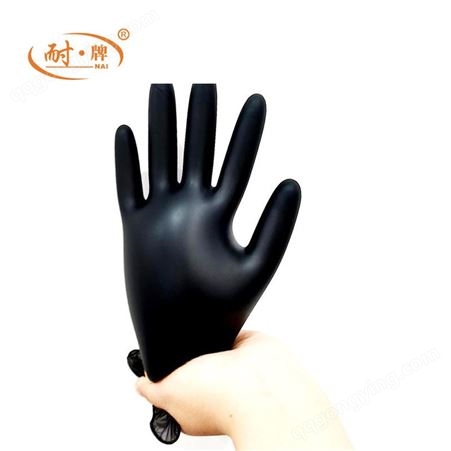 一次性丁腈 PVC黑手套 实验塑料薄膜 美容美发 餐饮手套