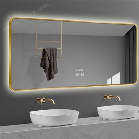 led灯浴室镜 壁挂无边框卫浴镜 智由智宅 无锡镜碎包换