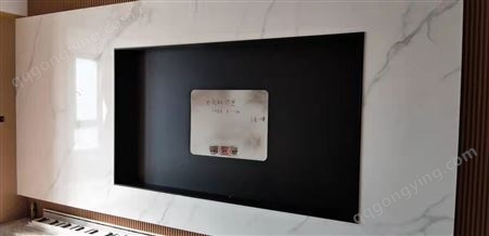 南国狼定制不锈钢壁龛简约嵌入式电视一体收纳柜客厅背景墙置物柜