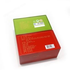 海福生产长方形上开启直角马口铁盒设计生产制作茶叶铁盒包装