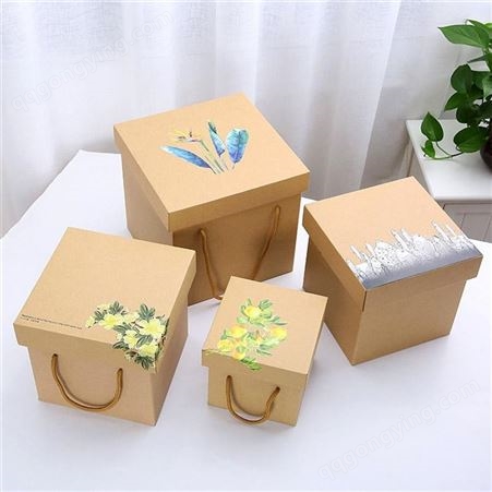 礼品盒定做 天地盖通用礼盒 硬纸板 彩印纸盒 璀璨包装