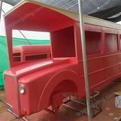 厂家定制公交车模型 红色双层巴士 威四方出品