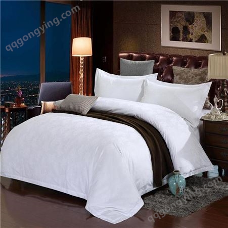 途悦酒店床上用品四件套全棉可定制床单被套枕套