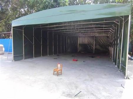 户外遮阳棚推拉雨棚活动移动仓库雨篷大型伸缩帐篷遮雨棚车棚