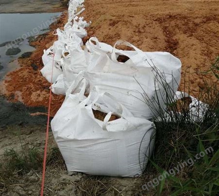厂家现货 白色吨袋碳酸钙化工原料搬桥梁预压吨包敞口平底集装袋