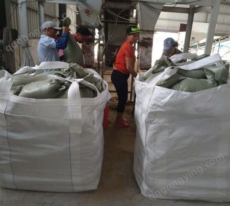 厂家批发白色吨袋吨包加厚耐磨1.5吨1.8吨集装袋吨包袋编织袋