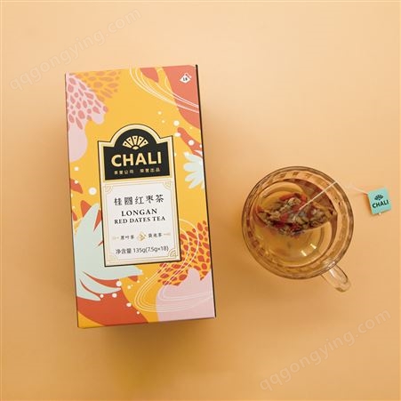 CHALI茶里酒店供应桂圆红枣枸杞茶 独立包装 三角茶包