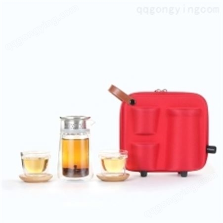 红素茶具系列 玻璃水壶 套装泡茶宝 带包定制 100件起订不单独零售