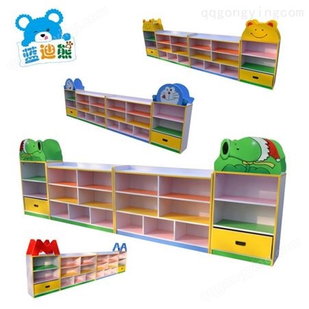 儿童幼儿园家具 卡通人物玩具柜 玩具组合柜 储物柜书包柜批发