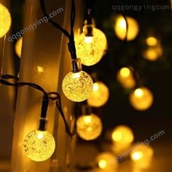 【支持定制】led气泡球灯串圣诞节日装饰灯室内室外水晶圆球灯串