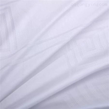 宾馆布草 床上用品6080四件套全棉可定制床单枕套被套 定制logo